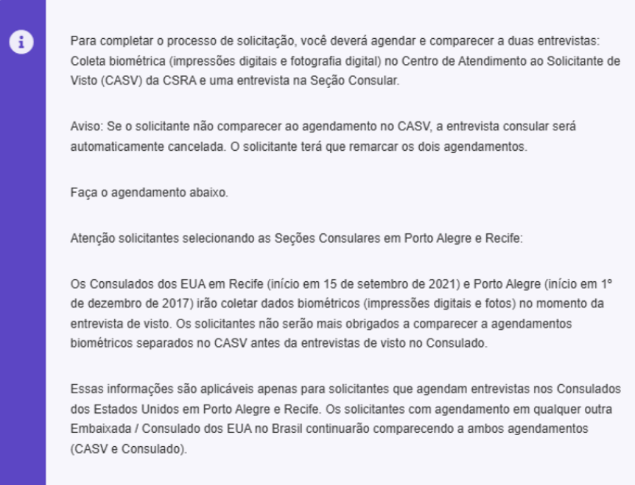 Imagem Agendamento visto americano 18